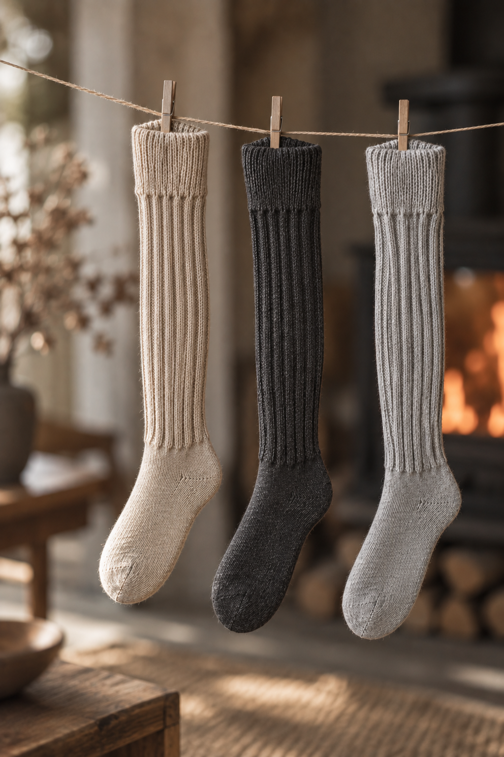 Alpaca Chunky Knee Socks - Variety of Colors