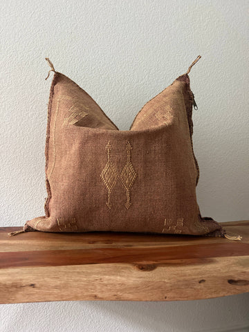 Handmade Moroccan Cactus Silk Pillow Cover