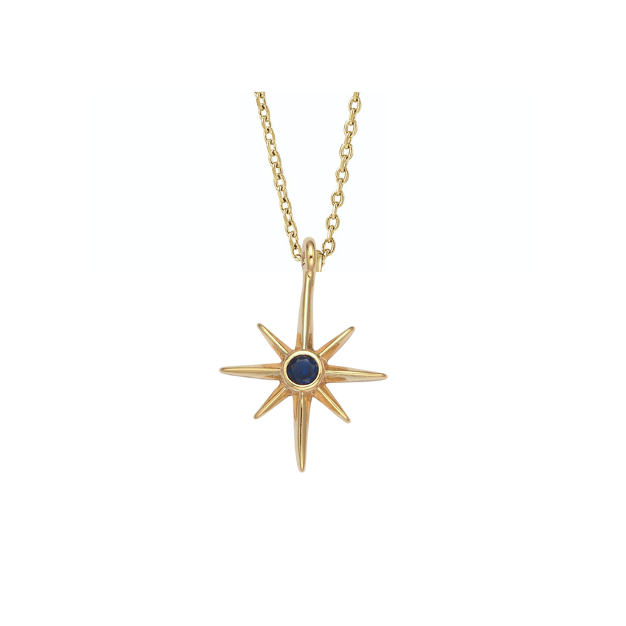 Blue North Bright Star Necklace: 18 inches
