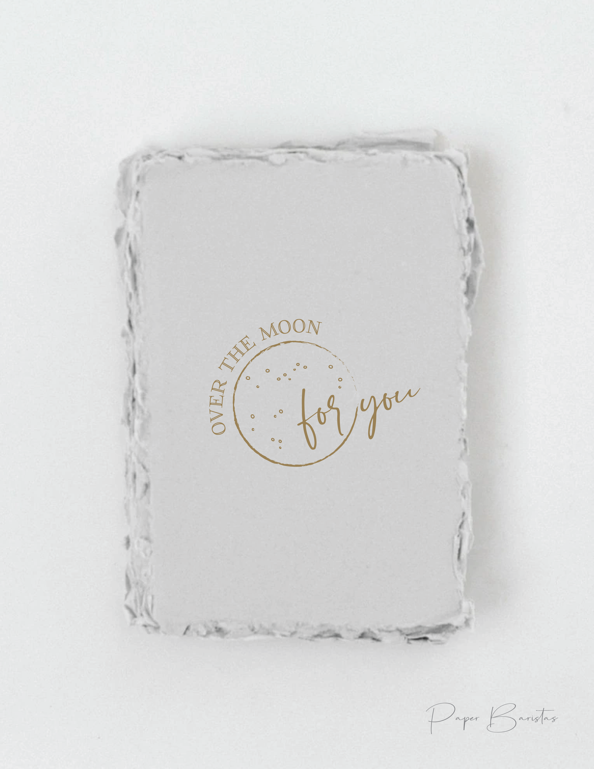 "Over the moon for you" Love Anniversary Greeting Card