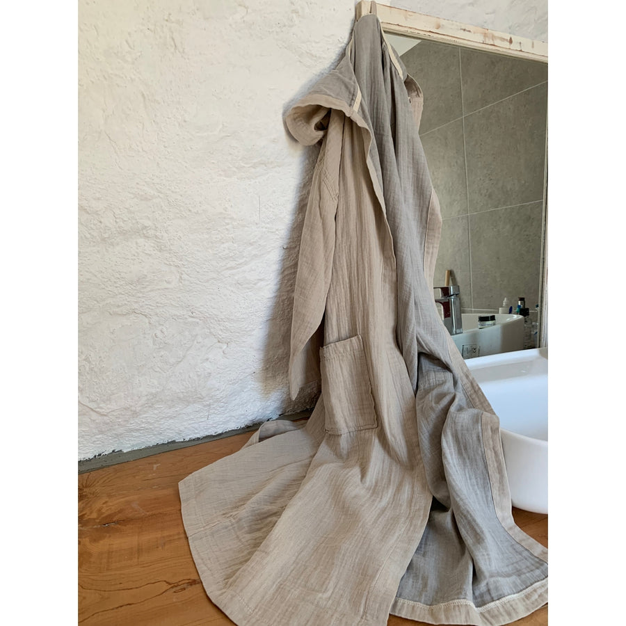 Muslin Hooded Robe