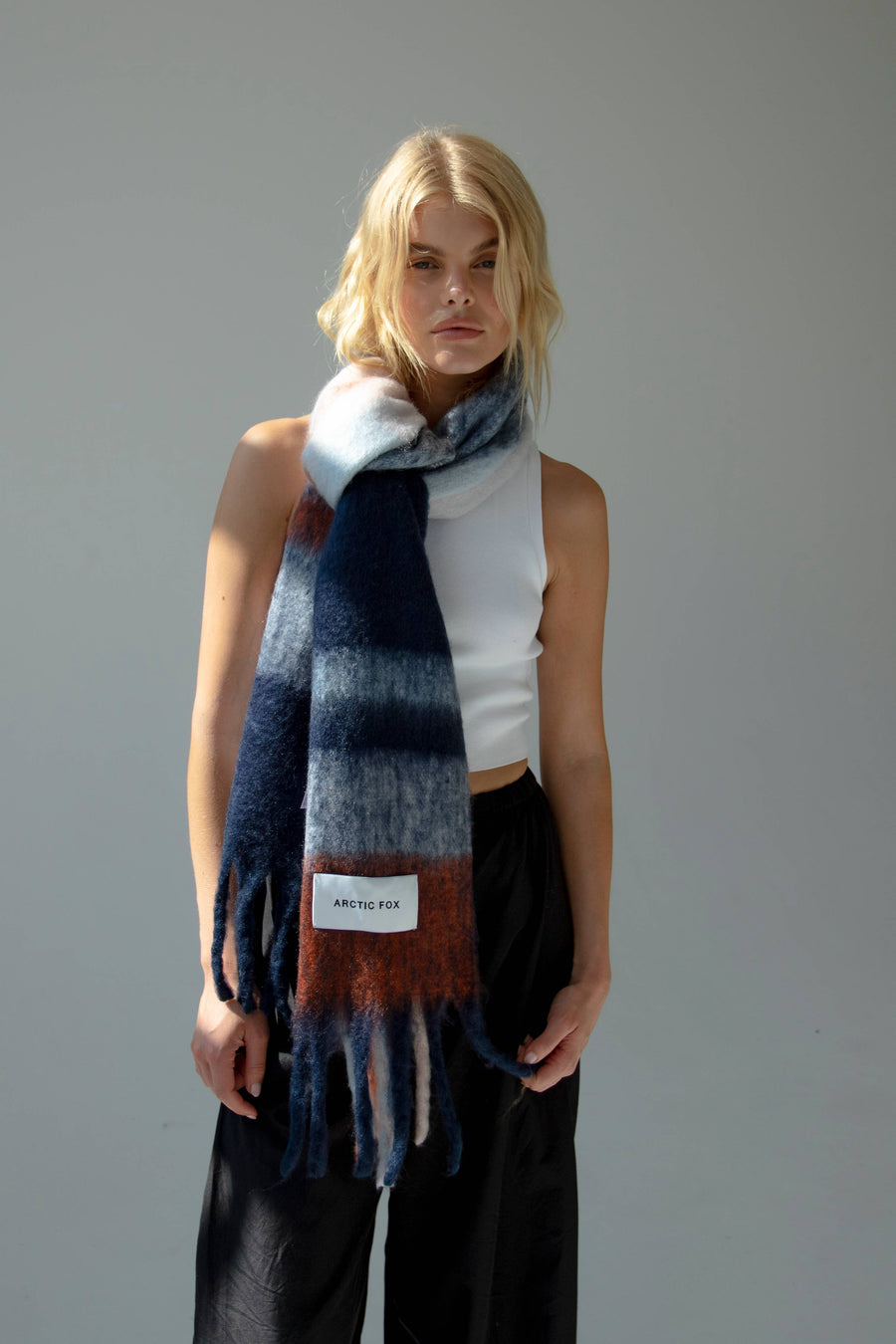 The Stockholm Scarf - 100% Recycled - Winter Lagoon