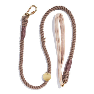 Standard, Cream Washable Velvet Animal Leash