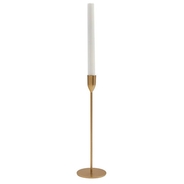 GOLD TAPER CANDLESTICK HOLDER - TALL