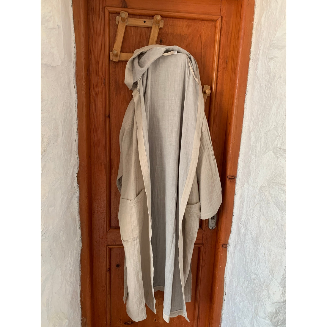 Muslin Hooded Robe