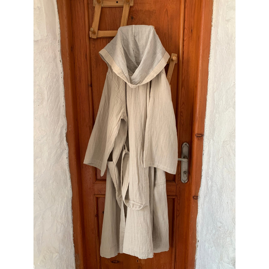 Muslin Hooded Robe