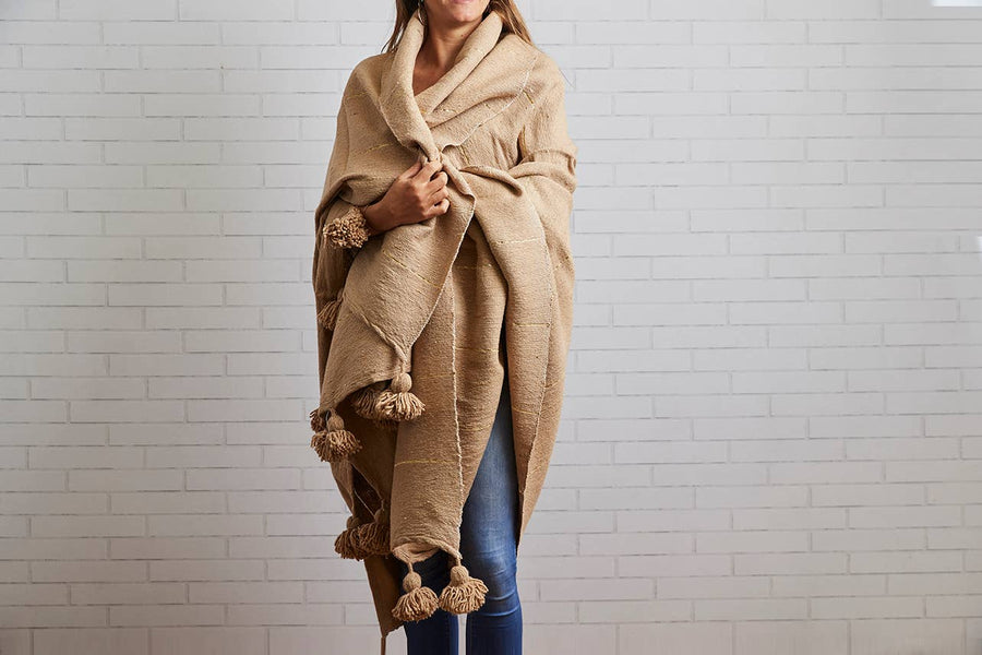 Moroccan Blankets: Camel