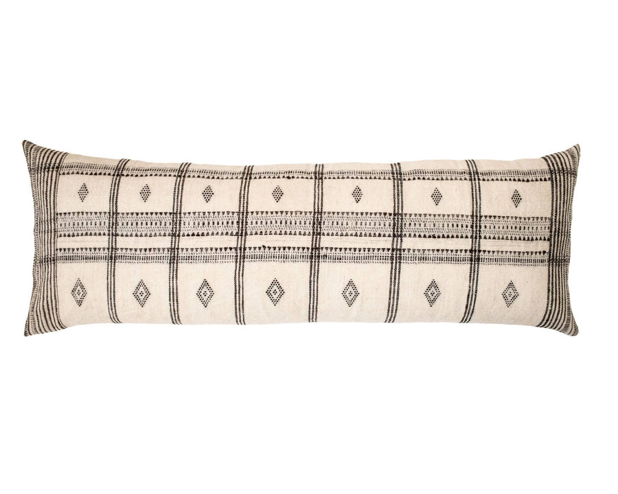 Hema - XXL Lumbar Ivory Indian Wool Pillow Cover