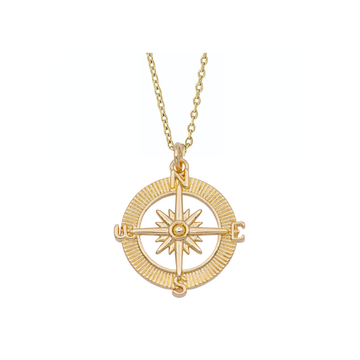 Compass Necklace: 20 inches