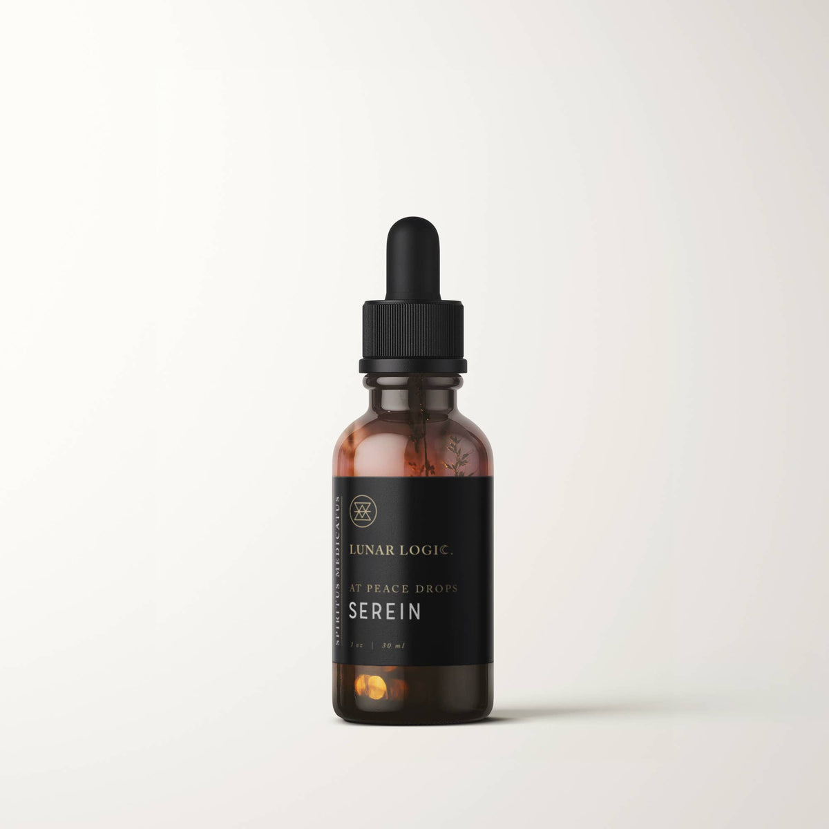 SEREIN / At Peace Drops: 1oz Glass Bottle with Glass Pipette