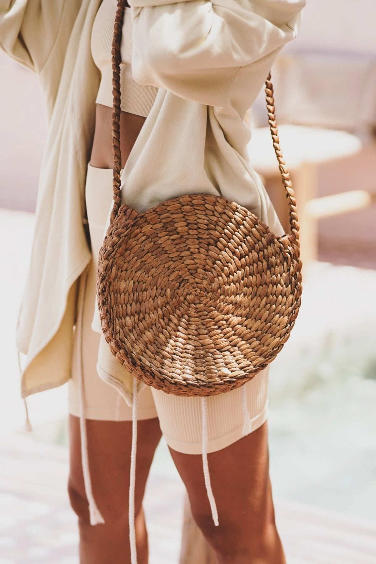 Classic Rattan Circle Bag
