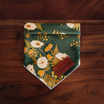 Mushrooms & Moss | Dog Bandana | Woodland Boho