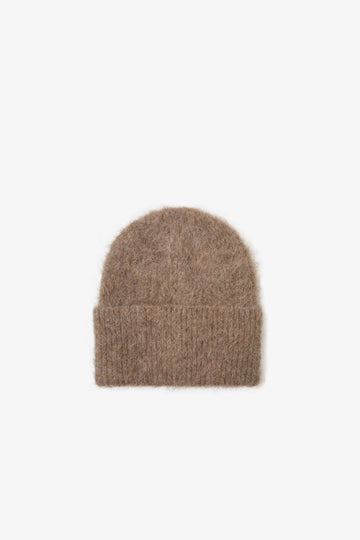 The Alpaca Beanie - Beige Brown