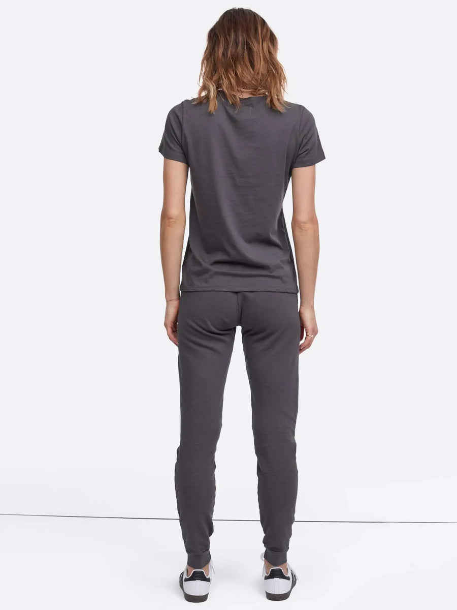 Organic Terry Classic Jogger - Charcoal