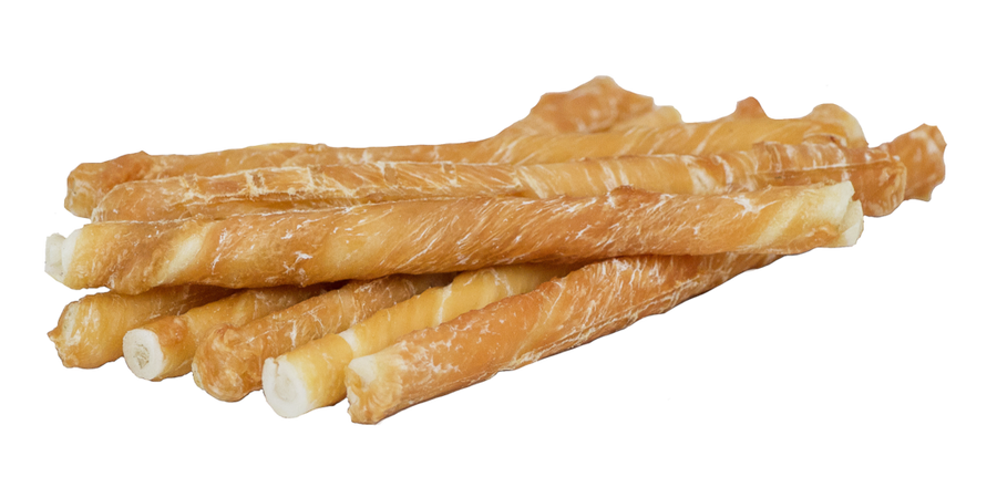 Natural Chicken Wrapped Rawhide Stick
