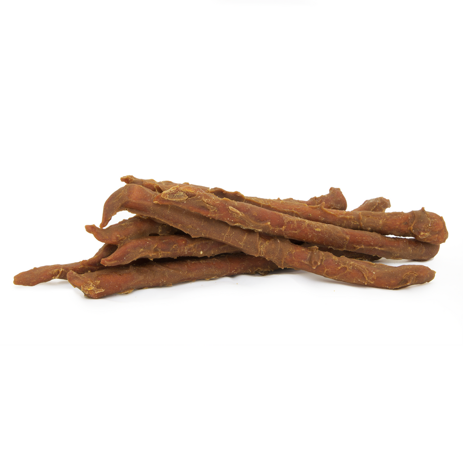 Peanut Butter Dipped Sweet Potato Super Straws: Premium Dog/Cat Treat