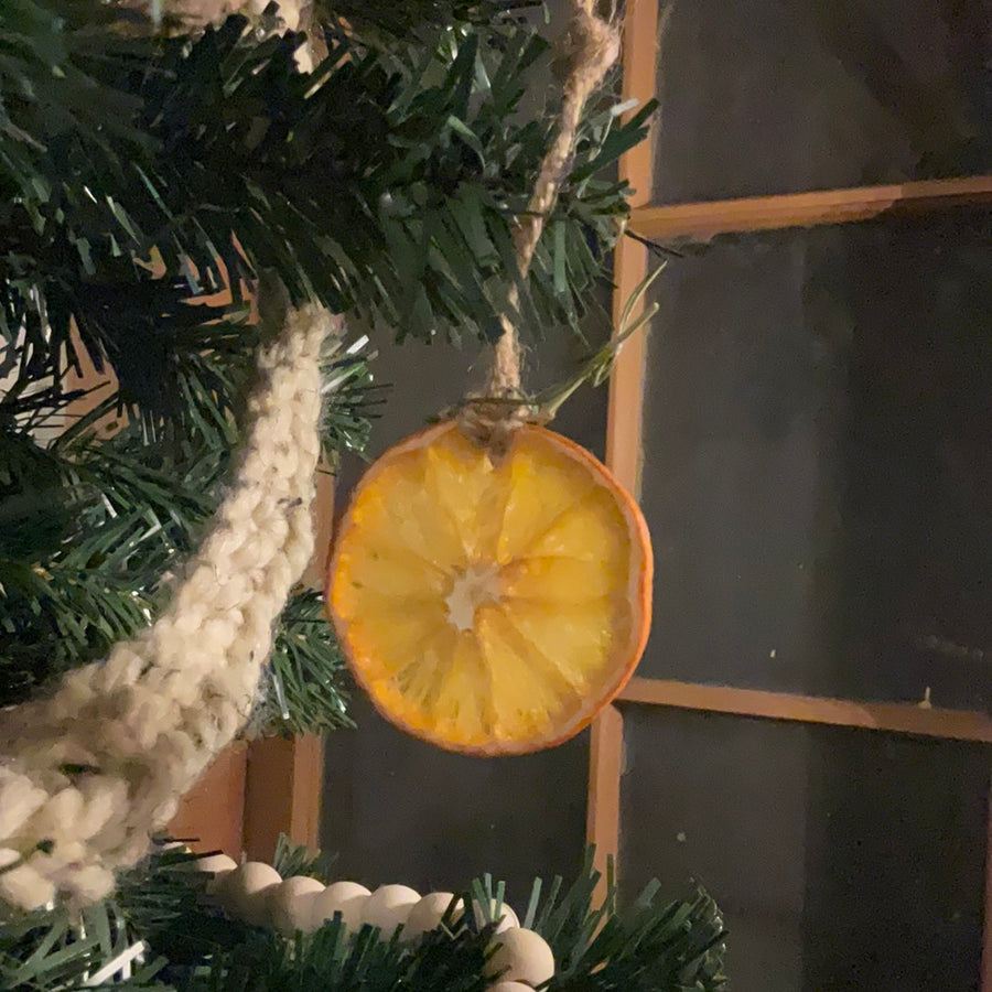 Locally Handmade Orange Slice Ornament