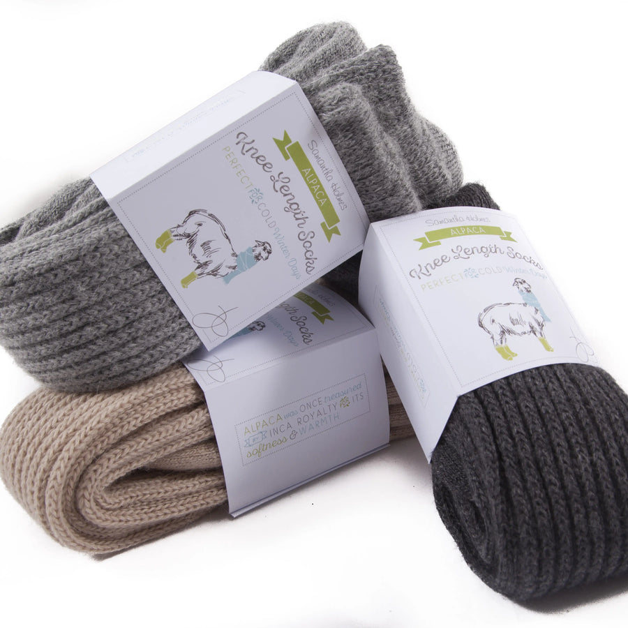 Alpaca Chunky Knee Socks - Variety of Colors